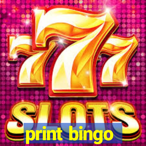 print bingo